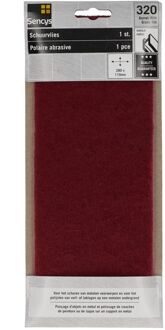 Sencys Schuurvlies Metallic Rood 115x280mm