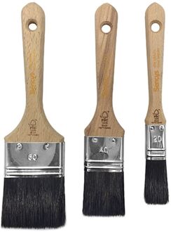 Sencys Set Platte Kwasten Voor Lak 20-40-60mm