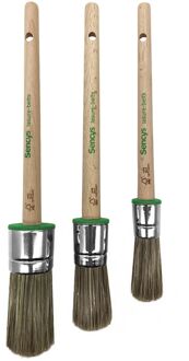 Sencys Set Ronde Kwasten 10-14-18mm