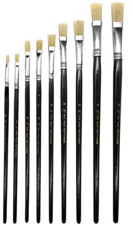 Sencys Set Van 9 Platte Kwasten