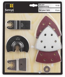 Sencys Set Voor Houtbewerking – 16 Stuks