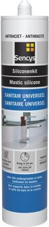 Sencys Siliconenkit Sanitair Universeel Antraciet 310ml