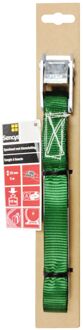 Sencys Sjorband Zonder Ratel Groen Met Klemsluiting - 5mx25mm - 125kg