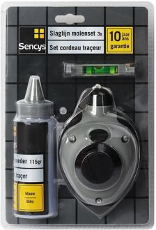 Sencys Slaglijnmolen Set Van 3 Stuks - 30m - Met Blauw Poeder