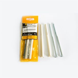 Sencys Slagplug Kunststof - Diam. 10x135mm - 2 Stuks