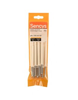 Sencys Slagplug Nylon - Diam. 8x100mm - 10 Stuks