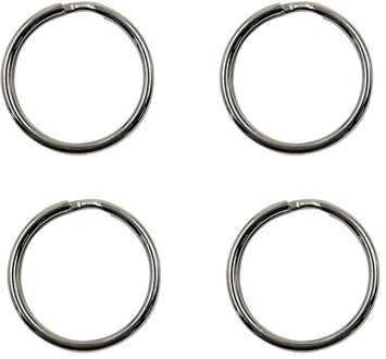 Sencys Sleutelring Nikkel 24x2mm 4 Stuks