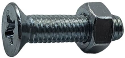 Sencys Slotbout - Staal - Gegalvaniseerd - M6x25 Mm