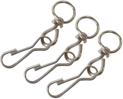 Sencys Sluithaak - Nikkel - Met Ring - 55 Mm - 3 Stuks