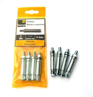 Sencys Spreidplug Staal - Diam. 10x60 Mm - 4 Stuks
