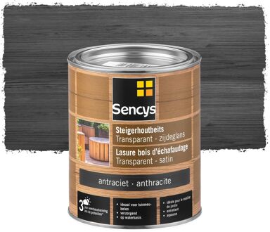 Sencys Steigerhoutbeits Transparant Antraciet 750ml