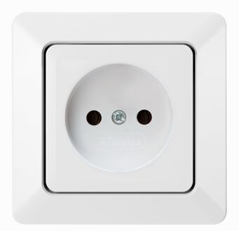 Sencys Stopcontact Ottawa 1-voudig Met Afdekraam Arctic Wit