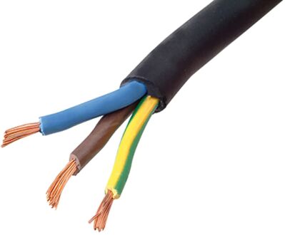 Sencys Stroomkabel Ctlb 20m 3x2,5mm² Zwart