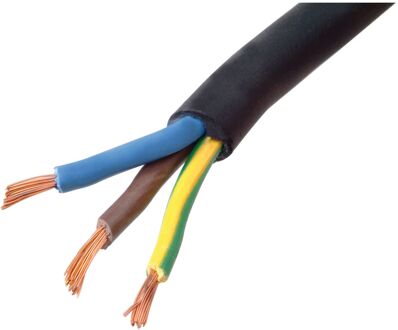 Sencys Stroomkabel Neopreen 10m 3x1,5 Mm² Zwart