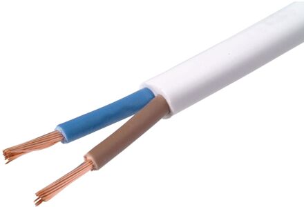 Sencys Stroomkabel Vtlbp 20m 2x0,75 Mm² Wit