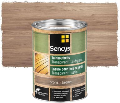 Sencys Tuinhoutbeits Semi-transparant Metal Bronze 2,5l