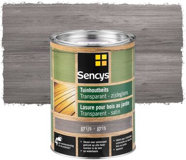 Sencys Tuinhoutbeits Semi-transparant Metal Grey 2,5l