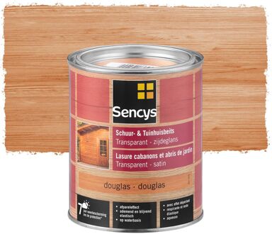 Sencys Tuinhoutbeits Tuinhuis En Schutting Transparant Douglas 0,75l