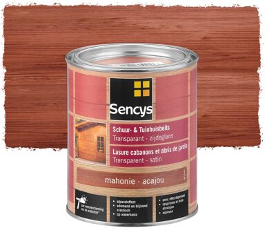 Sencys Tuinhoutbeits Tuinhuis En Schutting Transparant Mahonie 0,75l