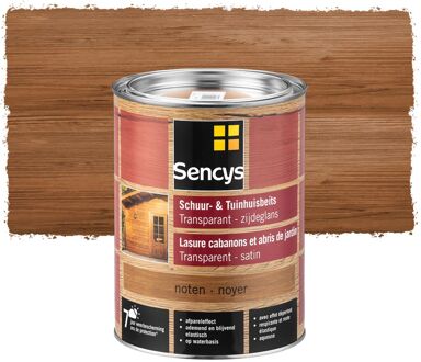 Sencys Tuinhoutbeits Tuinhuis En Schutting Transparant Walnoot 2,5l