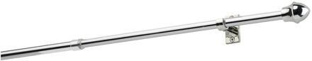 Sencys Uitschuifbare Gordijnroede Zilver 50-75 Cm