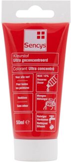 Sencys Ultra Geconcentreerde Kleurstof Voor Verf Sencys Rood 50ml