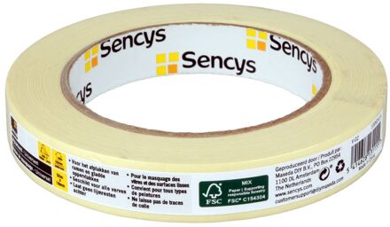 Sencys Universeel Afplaktape 50mx18mm