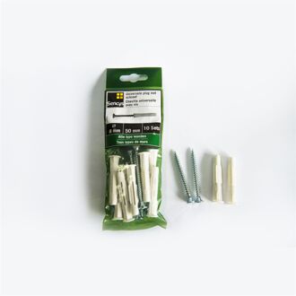 Sencys Universele Plug Kunststof - Diam. 8x50mm - 10 Stuks