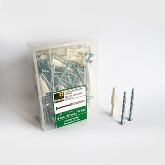 Sencys Universele Plug Kunststof - Diam. 8x50mm - 40 Stuks