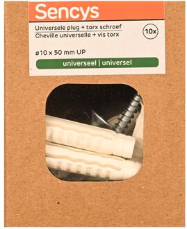 Sencys Universele Plug Nylon - Diam. 10x50mm - 10 Stuks