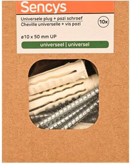 Sencys Universele Plug Nylon - Diam. 10x50mm - 10 Stuks