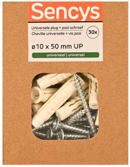 Sencys Universele Plug Nylon - Diam. 10x50mm - 30 Stuks