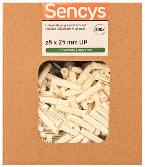 Sencys Universele Plug Nylon - Diam. 5x25mm - 300 Stuks
