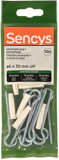Sencys Universele Plug Nylon - Diam. 6x30mm - 10 Stuks