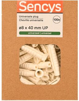Sencys Universele Plug Nylon - Diam. 8x40mm - 100 Stuks