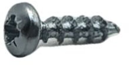 Sencys Universele Schroef Gegalvaniseerd Ronde Kop Pozi - 3x12mm - 50 Stuks