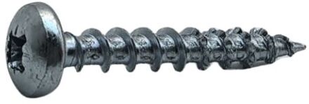 Sencys Universele Schroef Gegalvaniseerd Ronde Kop Pozi - 5x35mm - 15 Stuks