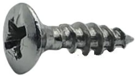 Sencys Universele Schroef Rvs Ronde Kop Pozi - 4x16mm - 20 Stuks