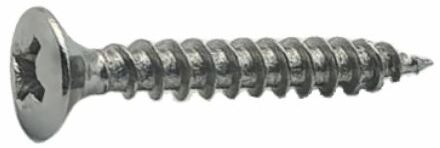 Sencys Universele Schroef Rvs Ronde Kop Pozi - 4x30mm - 10 Stuks