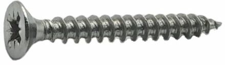 Sencys Universele Schroef Rvs Verzonken Kop Pozi - 4x35mm - 10 Stuks