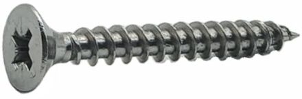 Sencys Universele Schroef Rvs Verzonken Kop Pozi - 5x40mm - 10 Stuks