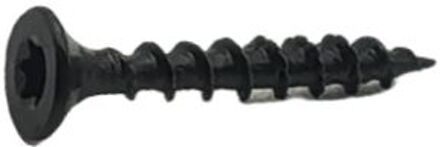 Sencys Universele Schroef Zwart Verzonken Kop Torx - 3,5x25mm - 150 Stuks