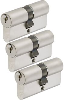 Sencys Veiligheidscilinder 30/30 Mm Skg** - Met Boorbeveiliging - Met Gevarenfunctie - 3 Sleutels - Set Van 3