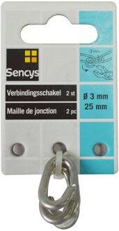 Sencys Verbindingsschakel - Gegalvaniseerd - Diam. 3mm - 2 Stuks