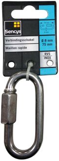 Sencys Verbindingsschakel - Rvs - Diam. 8x75mm