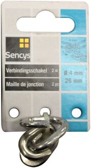 Sencys Verbindingsschakel - Verzinkt - Diam. 4x26mm - 2 Stuks