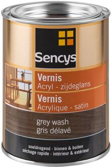 Sencys Vernis Acryl Hoogglans Gewassen Grijs 500ml