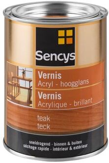 Sencys Vernis Acryl Hoogglans Teak 500ml