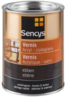 Sencys Vernis Acryl Zijdeglans Ebbenhout 500ml