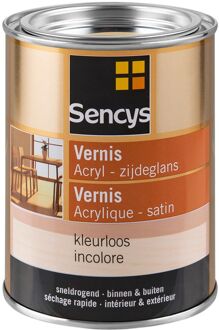 Sencys Vernis Acryl Zijdeglans Kleurloos 500ml